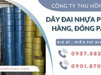Dây đai nhựa PP buộc hàng, đóng hàng pallet giá sỉ tại xưởng