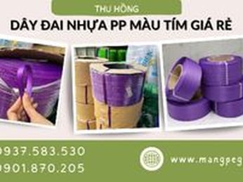Dây đai nhựa PP màu tím giá rẻ chất lượng tốt