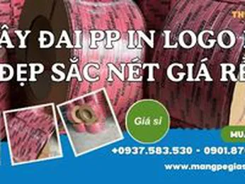 Dây đai PP in logo in đẹp sắc nét giá rẻ