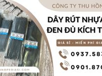 Dây rút nhựa màu đen đủ kích thước giá sỉ
