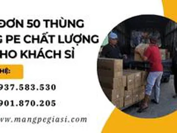 Đơn hàng 50 thùng màng PE chất lượng cao cho khách sỉ