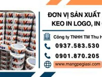 Đơn vị sản xuất băng keo in logo, in chữ giá rẻ chất lượng