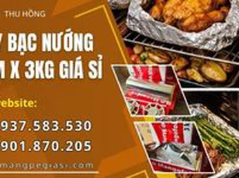 Giấy bạc nướng Mangofoil 30cm x 3kg hộp tiện lợi giá sỉ