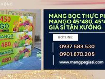 Màng bọc thực phẩm Mango 45*450, 45*480 giá sỉ tận xưởng