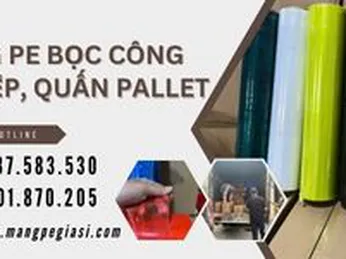 Màng PE bọc công nghiệp, quấn pallet siêu dính giá rẻ