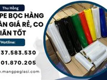 Màng PE bọc hàng an toàn giá rẻ, co giãn tốt