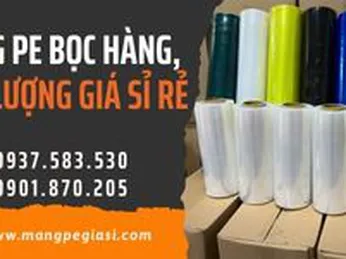 Màng PE bọc hàng chất lượng bám dính tốt giá sỉ
