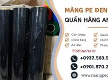 Màng PE đen quấn hàng giá sỉ tận xưởng