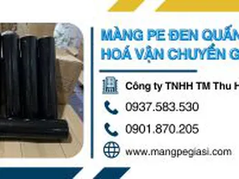 Màng PE đen quấn hàng hóa vận chuyển giá tốt