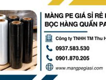 Màng PE giá sỉ rẻ dùng bọc hàng quấn pallet tại HCM
