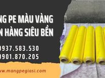 Màng PE Màu Vàng Quấn Hàng Siêu Bền Giá Sỉ Tận Kho
