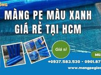 Màng PE màu xanh giá rẻ tại HCM