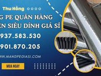 Màng PE quấn hàng màu đen siêu dính giá sỉ