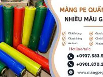 Màng PE quấn hàng nhiều màu giá rẻ tận xưởng
