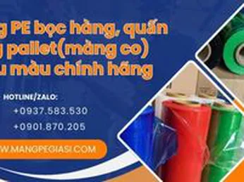 Màng PE bọc hàng, quấn hàng Pallet (Màng co) nhiều màu chính hãng