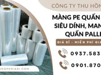 Màng PE quấn hàng siêu dính, màng co quấn pallet giá sỉ