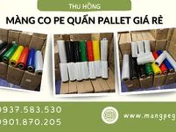 Màng PE quấn pallet, màng co PE bọc hàng giá rẻ