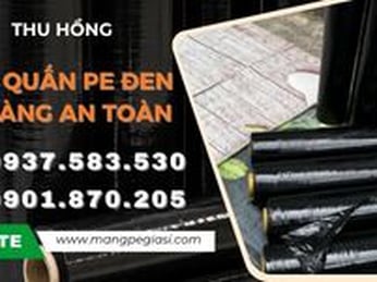 Màng quấn PE đen bọc hàng an toàn bảo mật giá rẻ