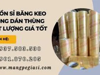 Nguồn sỉ băng keo trong dán thùng siêu dính siên bền giá tốt