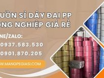 Nguồn sỉ dây đai PP công nghiệp giá rẻ nhất HCM
