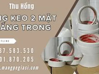 Nơi bán băng keo 2 mặt trắng trong giá sỉ uy tín tại TP.HCM