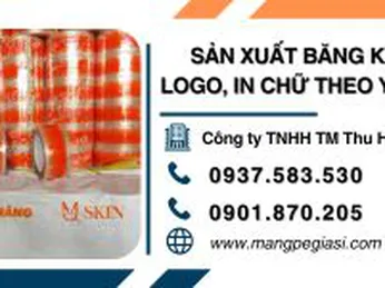 Sản xuất băng keo in logo, in chữ theo yêu cầu giá tốt