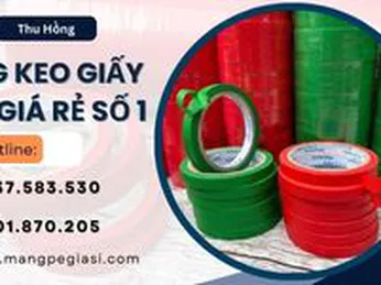 Sỉ băng keo giấy màu giá rẻ số 1 tại HCM