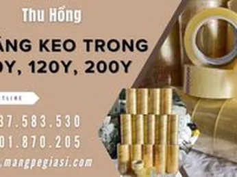 Sỉ băng keo trong 100y, 120y, 200y giá rẻ tại xưởng