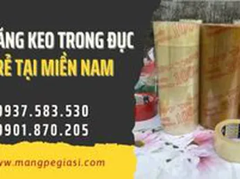 Sỉ băng keo trong đục dán thùng giá rẻ miền Nam