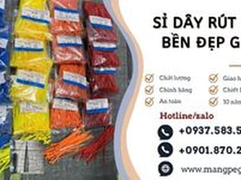Sỉ dây rút nhựa siêu bền đủ màu giá rẻ