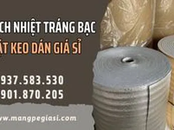 Xốp cách nhiệt tráng bạc 1 mặt keo dán giá sỉ