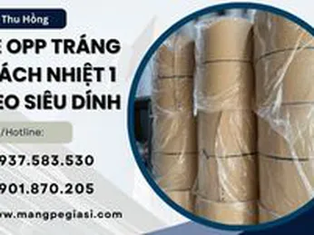 Xốp PE OPP tráng bạc cách nhiệt 1 mặt keo siêu dính giá rẻ