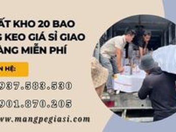 Xuất kho 20 bao băng keo giá sỉ giao hàng miễn phí tại Thu Hồng