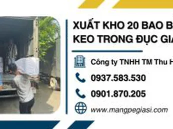 Xuất kho 20 bao băng keo dán trong đục giá rẻ giao sỉ tận nơi