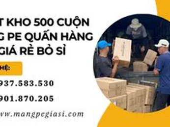 Xuất kho 500 cuộn màng PE quấn hàng giá rẻ bỏ sỉ