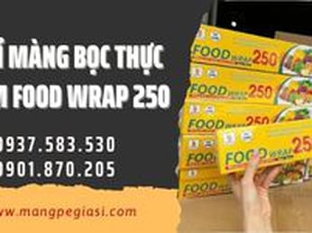 Bỏ Sỉ Màng Bọc Thực Phẩm FOOD WRAP 250 Size 30cm Có Hộp Giá Rẻ