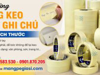 Cung ứng băng keo giấy ghi chú nhiều kích thước giá rẻ
