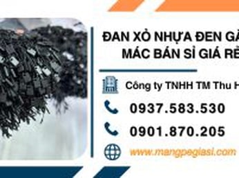 Đan xỏ nhựa đen gắn nhãn mác bán sỉ giá rẻ tại HCM