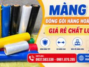 Màng PE đóng gói hàng hoá, pallet giá rẻ chất lượng