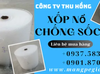 Kho xưởng mút xốp nổ - gói hàng ở Tp.HCM