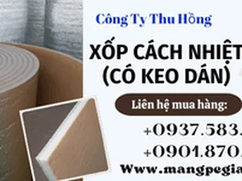 Xốp foam cách nhiệt chống nóng có keo - giá rẻ