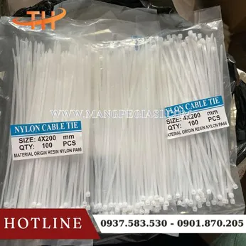 Dây rút nhựa 2 tấc - 200mm