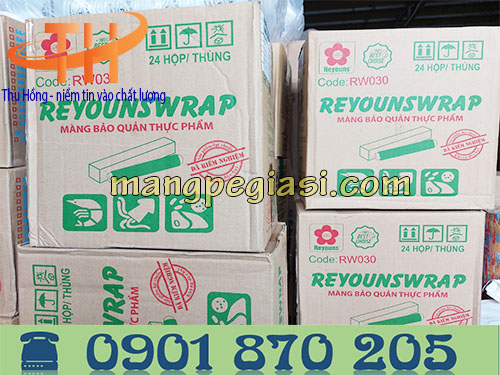 Thùng 24 cuộn màng bọc thực phẩm Reyouns