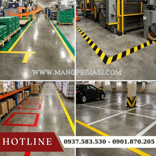 Ứng dụng của băng keo dán sàn Ứng dụng của băng keo dán sàn