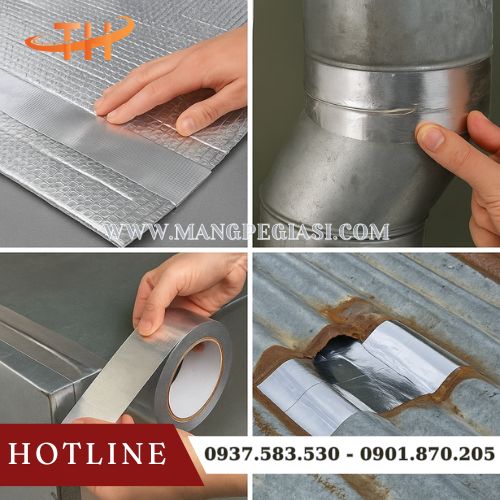 Ứng dụng của băng keo nhôm bạc Ứng dụng của băng keo nhôm bạc