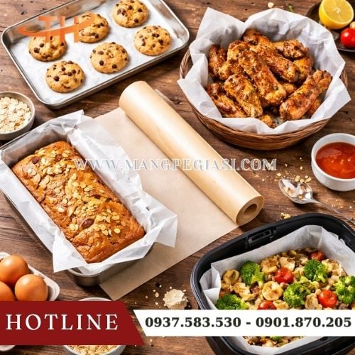 Ứng dụng của giấy nến nướng bánh chống dính Ứng dụng của giấy nến nướng bánh chống dính