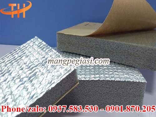 Xốp cách nhiệt 1 mặt bạc có keo