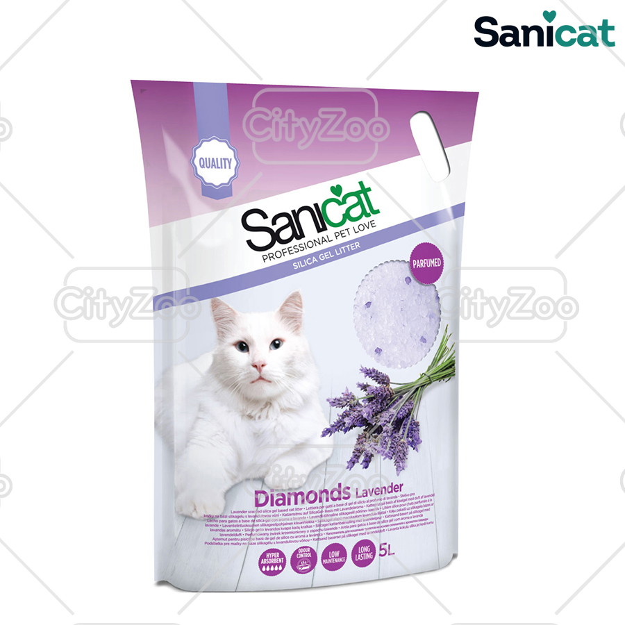 Cát thủy tinh Sanicat Silica Gel hương Lavender