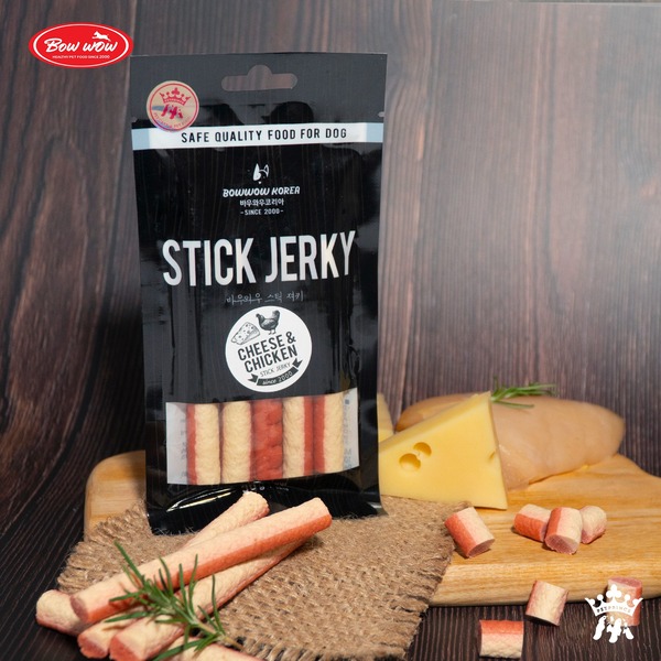thịt que stick jerky phô mai thịt gà