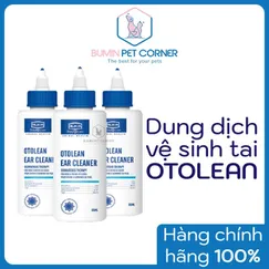 Dung dịch vệ sinh tai cho chó mèo Alkin Otolean chai 85ml